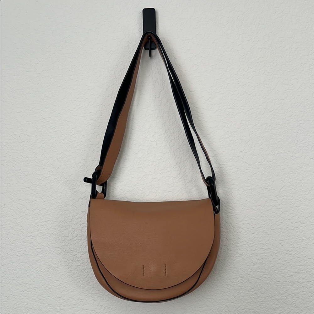 Calvin Klein Collection Tan Shoulder Bag with Adjustable Straps